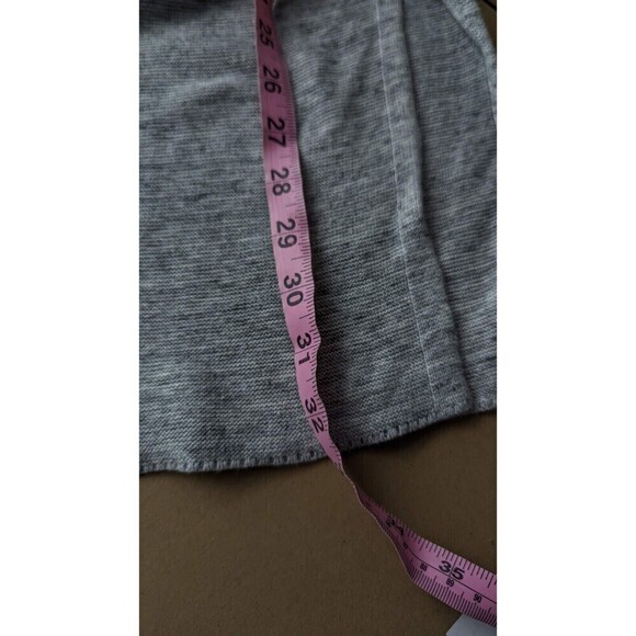 PureJill Heather Gray Side Slits Cotton Blend Stretch Knit Long Sweater XS‎ - Picture 9 of 9